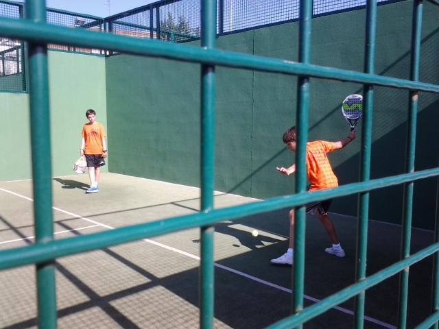 Compartiendo partida de padel